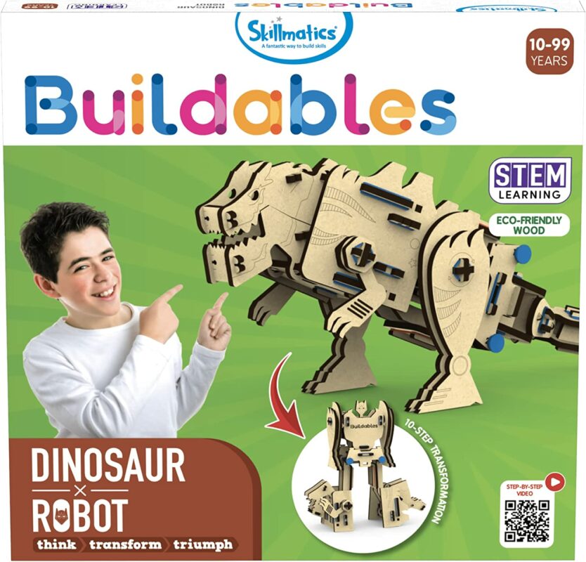 bygg din egen dinosaur og robot!