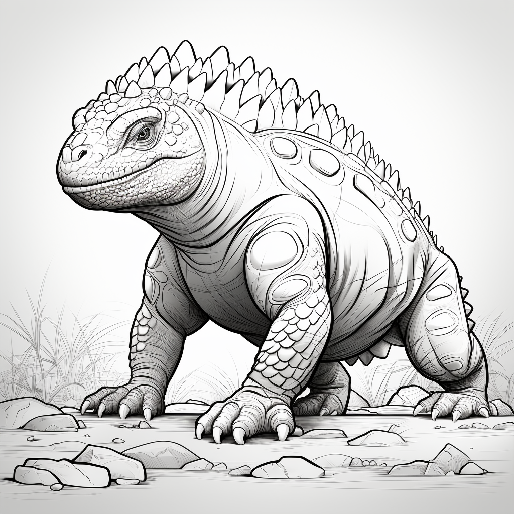 Fargeleggingshefte - 30 KULE DINOSAURER - Bilde 3