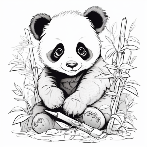 Fargeleggingshefte - 30 morsomme pandaer - Bilde 2