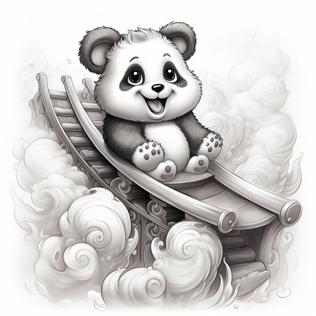 Fargeleggingshefte - 30 morsomme pandaer - Bilde 4