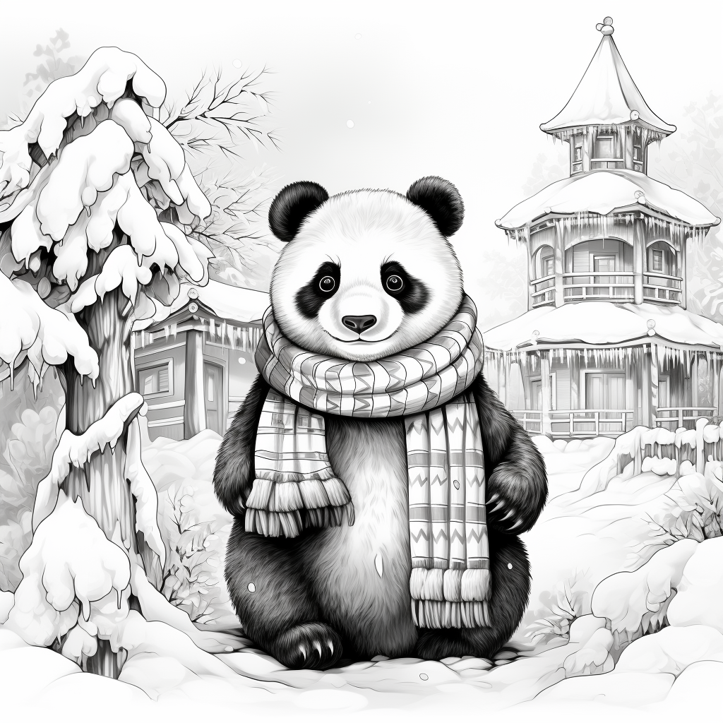 Fargeleggingshefte - 30 morsomme pandaer - Bilde 5