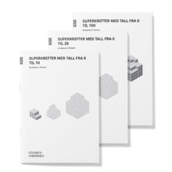 Superkrefter med tall fra 0 til 100