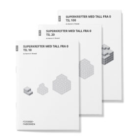 Superkrefter med tall fra 0 til 100